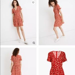 Madewell Petite ButtonFront TieSleeve Retro Dress